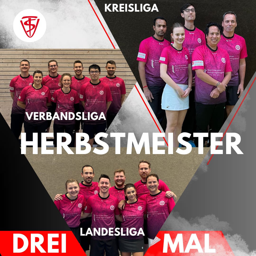 TSV Neuhausen I, II und IV sind Herbstmeister! 