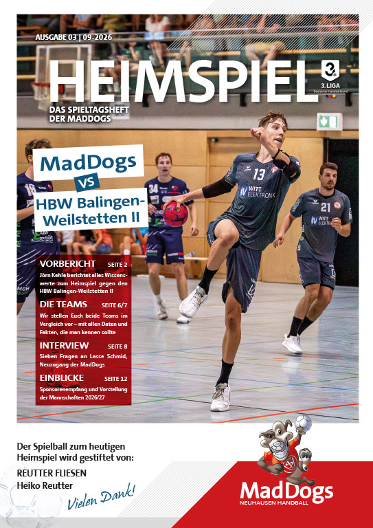 Das Spielheft zum aktuellen Heimspiel
